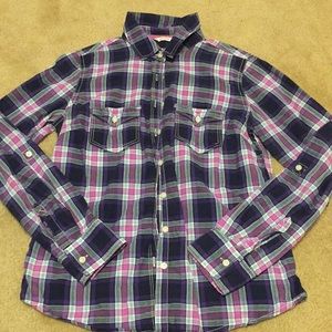 Aeropostale purple flannel $5